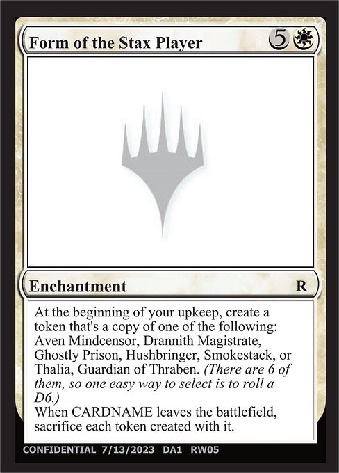 Form of the Stax Player card art