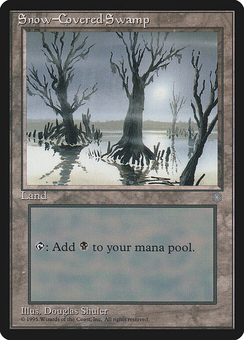 Snow-Covered Swamp card art