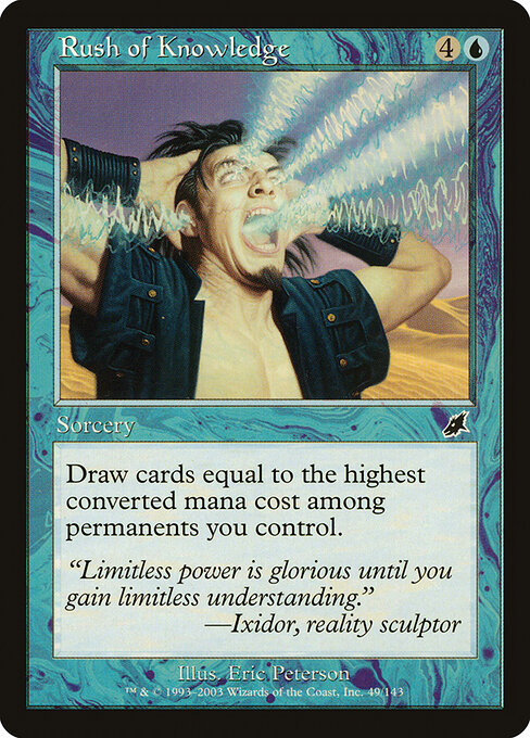 Rush of Knowledge card art