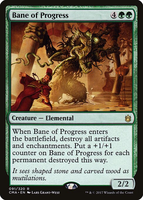 Bane of Progress card art