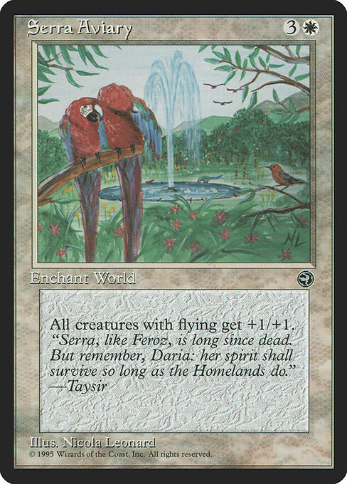 Serra Aviary card art