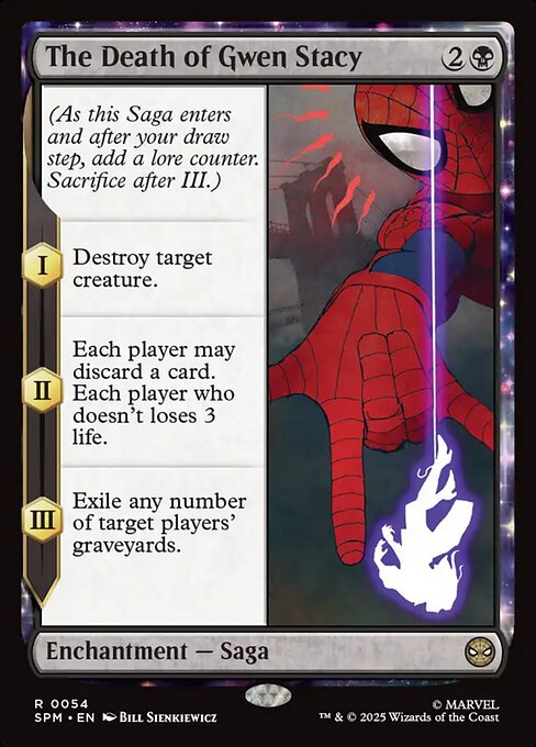 The Death of Gwen Stacy card art