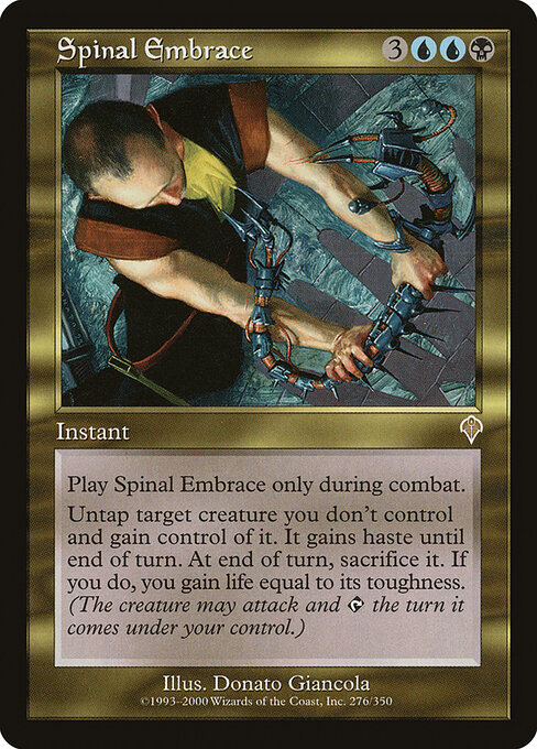 Spinal Embrace card art