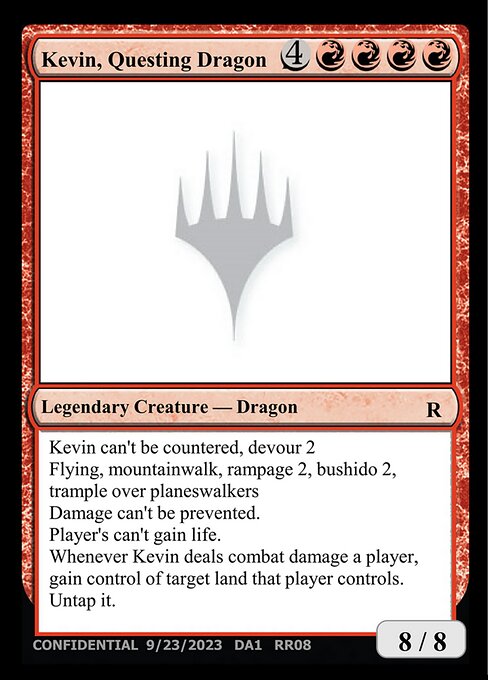 Kevin, Questing Dragon card art