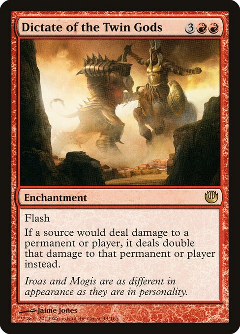 Dictate of the Twin Gods card art