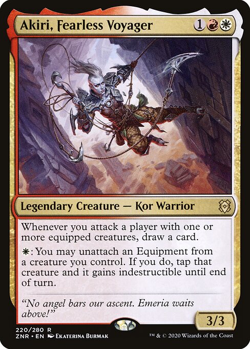 Akiri, Fearless Voyager card art