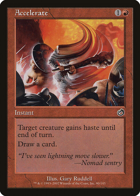 Accelerate card art