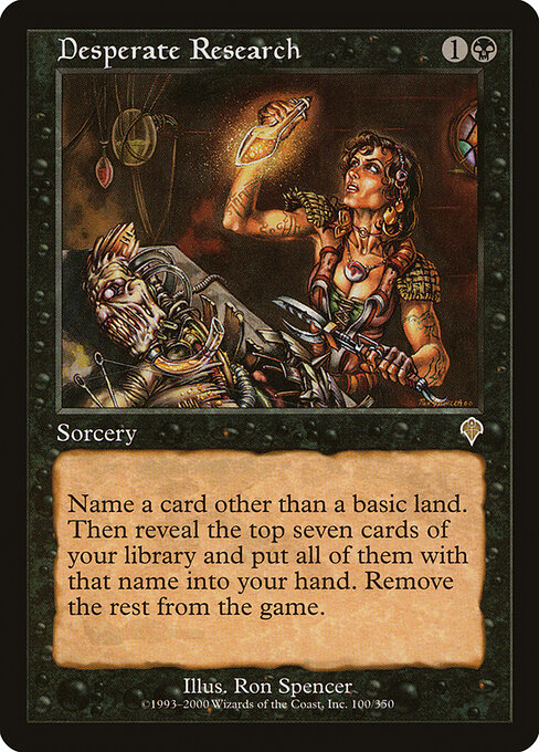 Desperate Research card art