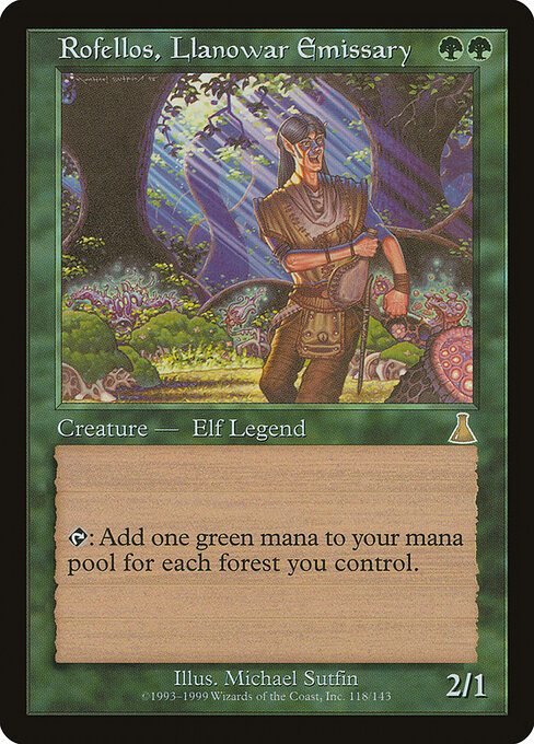 Rofellos, Llanowar Emissary card art