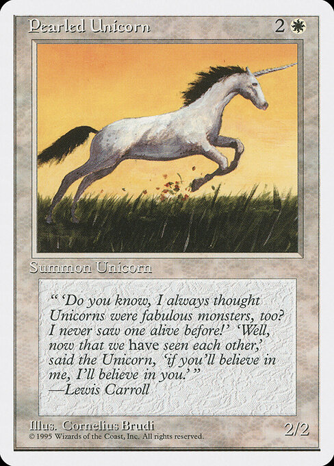 Pearled Unicorn card art