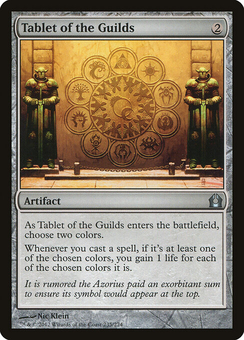 Tablet of the Guilds card art