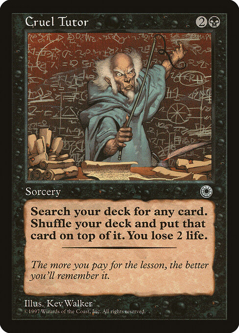 Cruel Tutor card art