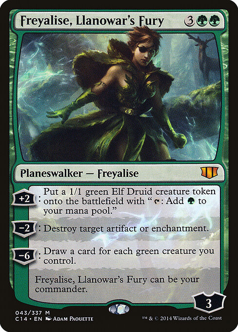 Freyalise, Llanowar's Fury card art