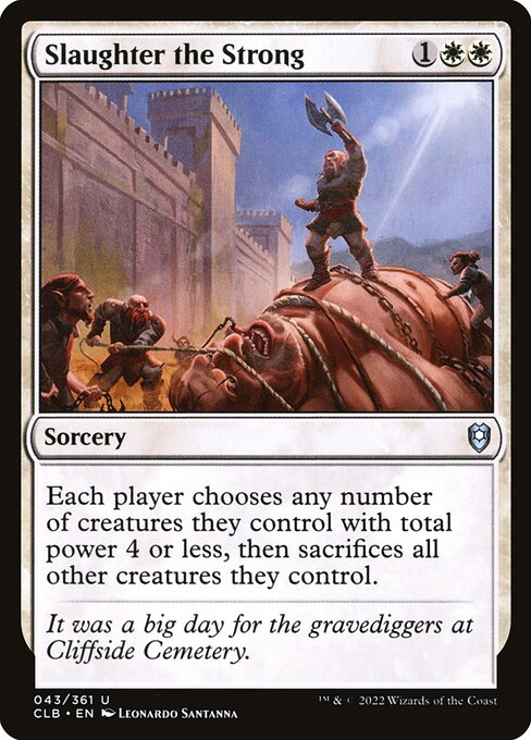 Slaughter the Strong card art