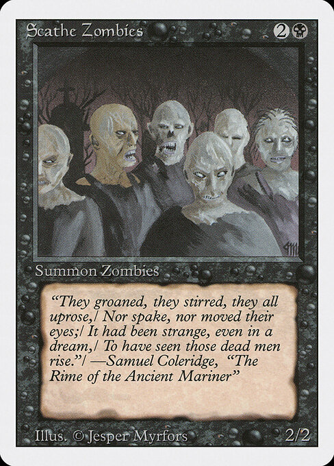 Scathe Zombies card art