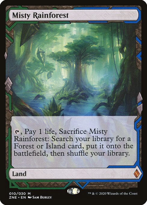 Misty Rainforest card art