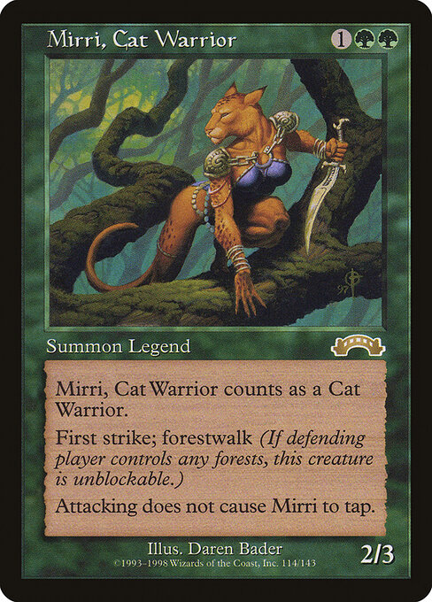 Mirri, Cat Warrior card art