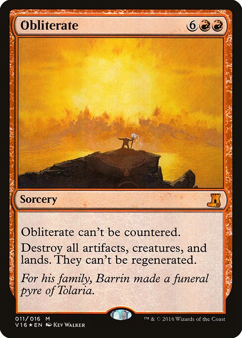 Obliterate card art