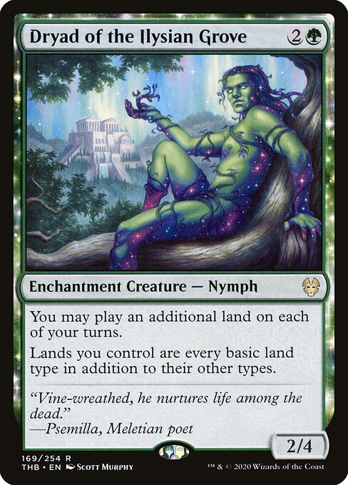Dryad of the Ilysian Grove card art