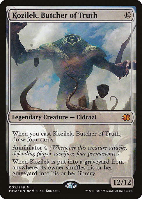 Kozilek, Butcher of Truth card art