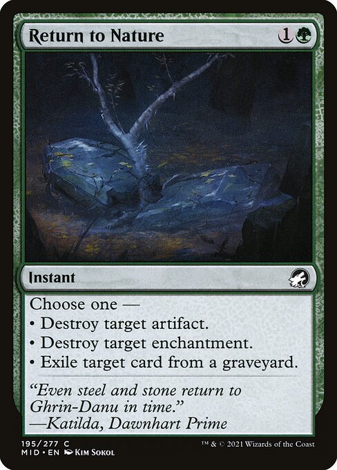 Return to Nature card art