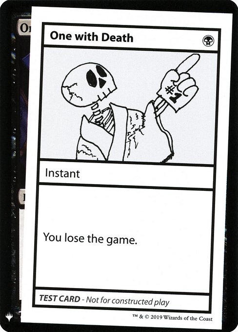 One With Death card art