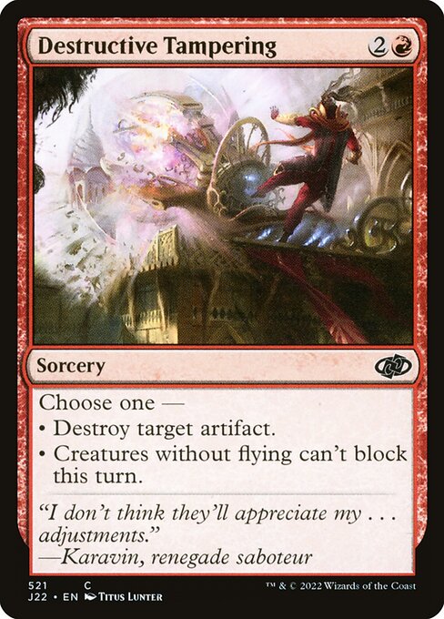 Destructive Tampering card art
