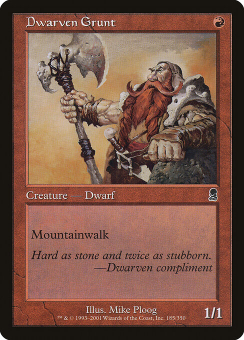 Dwarven Grunt card art