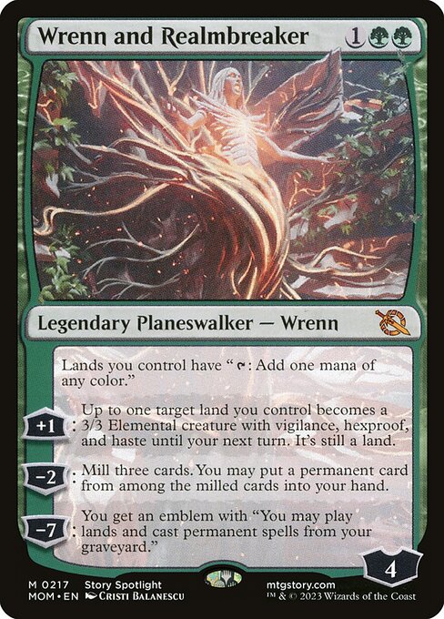 Wrenn and Realmbreaker card art