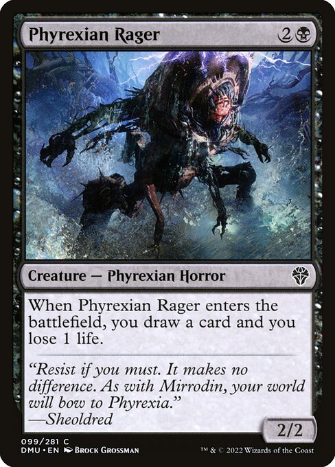 Phyrexian Rager card art