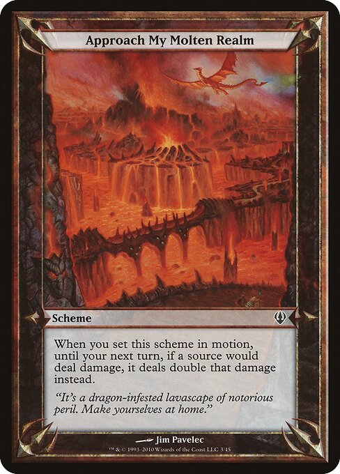 Approach My Molten Realm (Archenemy) card art