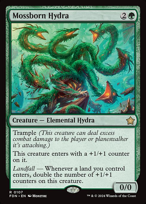 Mossborn Hydra card art