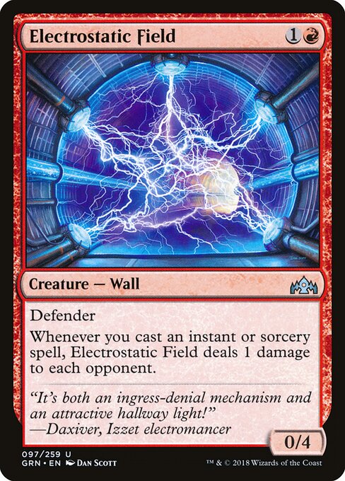 Electrostatic Field card art