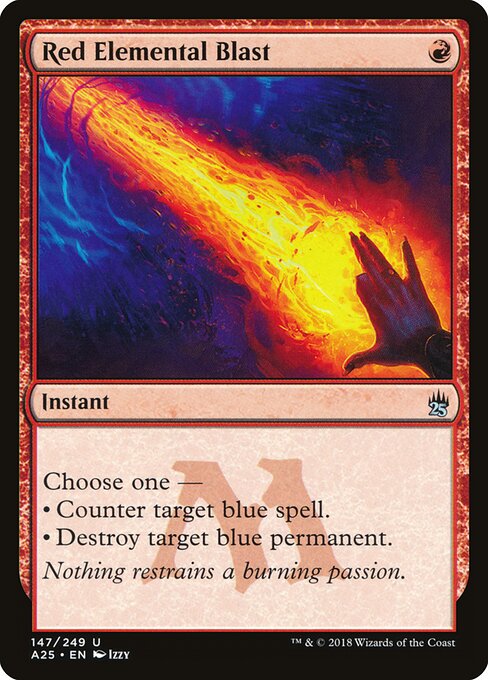 Red Elemental Blast card art