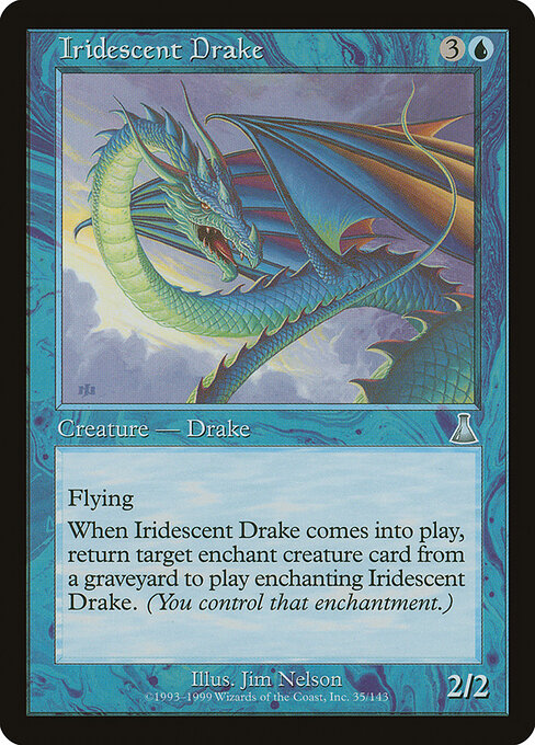 Iridescent Drake card art