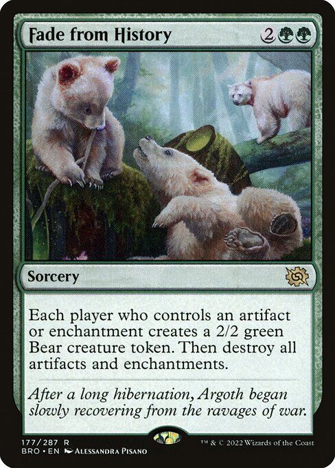 Fade from History card art