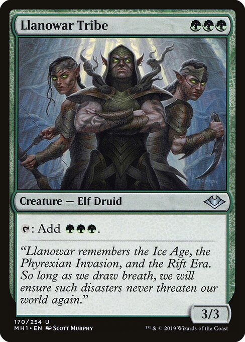 Llanowar Tribe card art