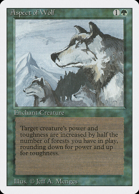 Aspect of Wolf card art