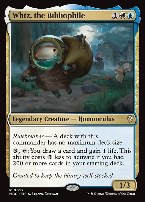 Whtz, the Bibliophile card art