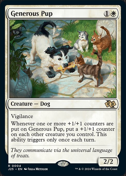 Generous Pup card art