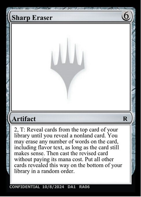Sharp Eraser card art