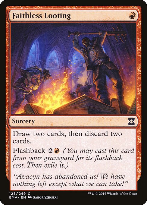 Faithless Looting card art