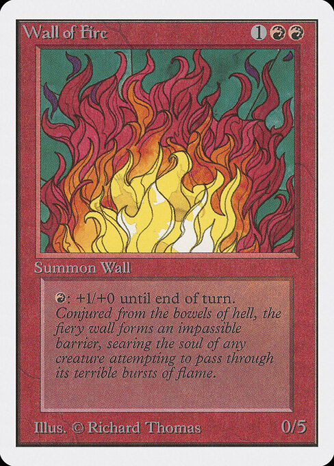 Wall of Fire card art