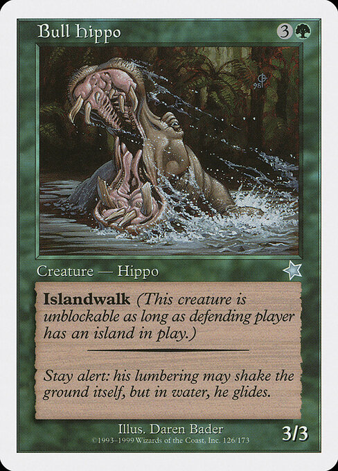Bull Hippo card art