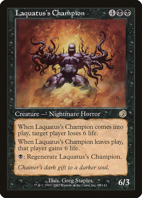 Laquatus's Champion card art