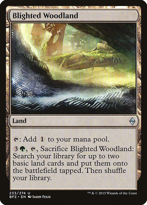 Blighted Woodland card art