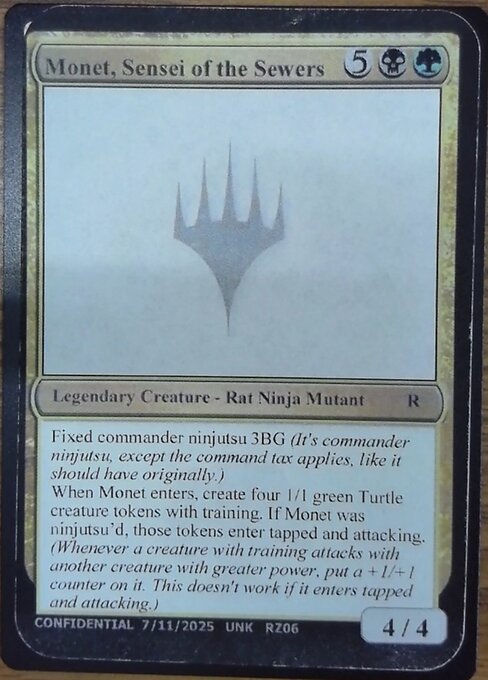 Monet, Sensei of the Sewers card art