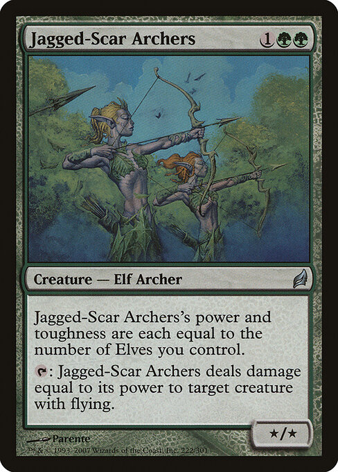 Jagged-Scar Archers card art