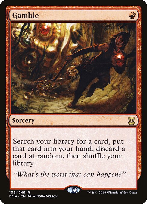 Gamble card art