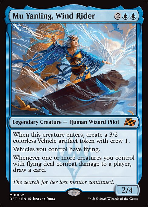 Mu Yanling, Wind Rider card art